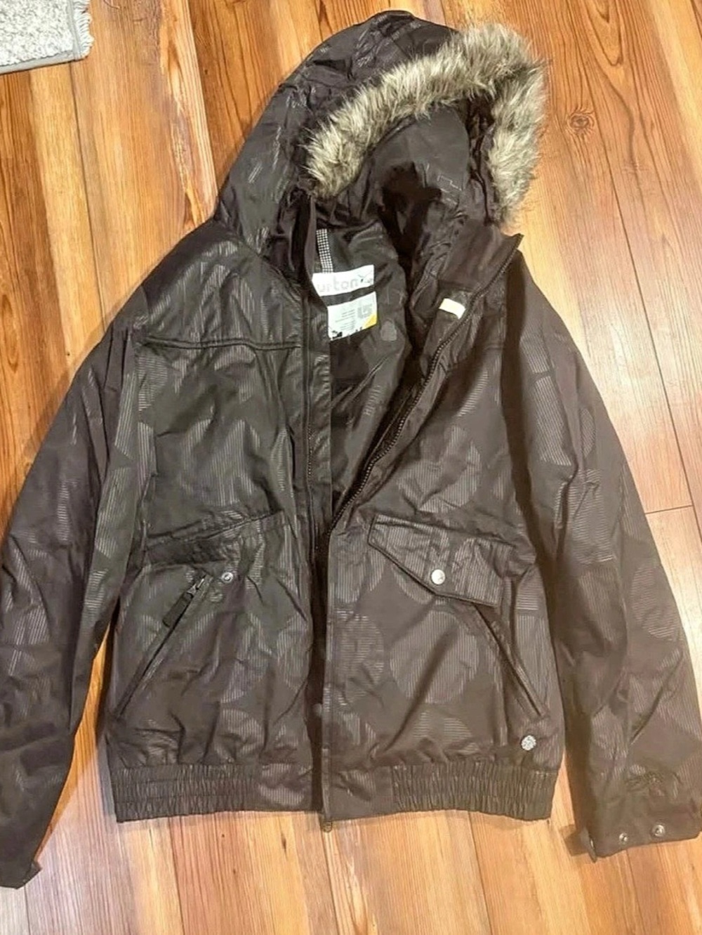 Burton Hooded Ski Jacket Size Small